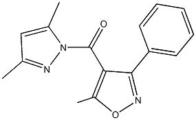 491832-22-5 4-[(3,5-dimethyl-1H-pyrazol-1-yl)carbonyl]-5-methyl-3-phenylisoxazole