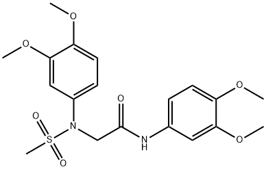 491843-39-1 2-[3,4-dimethoxy(methylsulfonyl)anilino]-N-(3,4-dimethoxyphenyl)acetamide