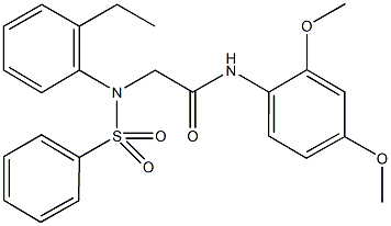 N-(2,4-dimethoxyphenyl)-2-[2-ethyl(phenylsulfonyl)anilino]acetamide|