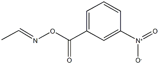 acetaldehyde O-{3-nitrobenzoyl}oxime Struktur