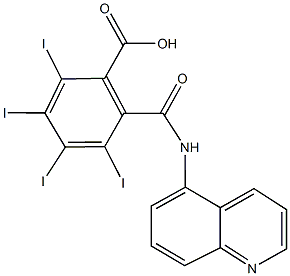 491857-21-7 2,3,4,5-tetraiodo-6-[(5-quinolinylamino)carbonyl]benzoic acid
