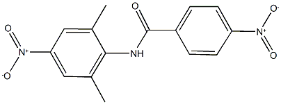 4-nitro-N-{4-nitro-2,6-dimethylphenyl}benzamide 化学構造式