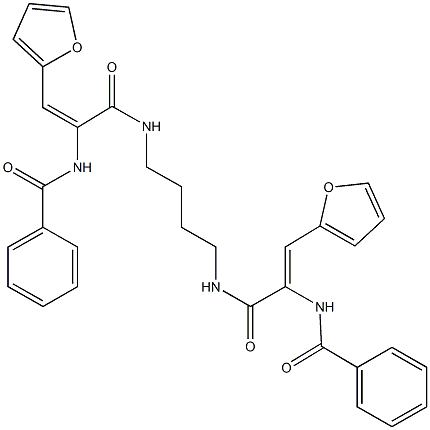 N-[1-{[(4-{[2-(benzoylamino)-3-(2-furyl)acryloyl]amino}butyl)amino]carbonyl}-2-(2-furyl)vinyl]benzamide|