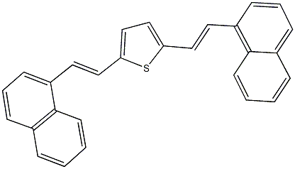 2,5-bis[2-(1-naphthyl)vinyl]thiophene Structure