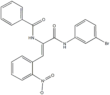 491864-06-3 N-(1-[(3-bromoanilino)carbonyl]-2-{2-nitrophenyl}vinyl)benzamide