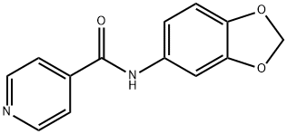 N-(1,3-benzodioxol-5-yl)isonicotinamide Struktur