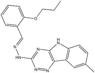 491867-14-2 2-propoxybenzaldehyde (8-methyl-5H-[1,2,4]triazino[5,6-b]indol-3-yl)hydrazone