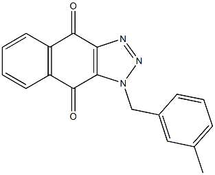 1-(3-methylbenzyl)-1H-naphtho[2,3-d][1,2,3]triazole-4,9-dione Struktur