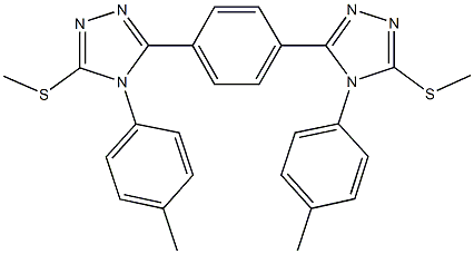 491874-99-8 4-(4-methylphenyl)-3-{4-[4-(4-methylphenyl)-5-(methylsulfanyl)-4H-1,2,4-triazol-3-yl]phenyl}-5-(methylsulfanyl)-4H-1,2,4-triazole