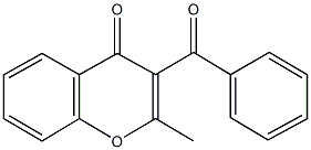 3-benzoyl-2-methyl-4H-chromen-4-one 化学構造式