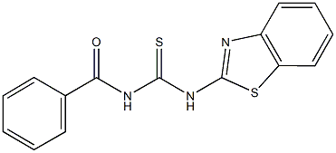 N-(1,3-benzothiazol-2-yl)-N'-benzoylthiourea Structure