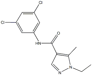 N-(3,5-dichlorophenyl)-1-ethyl-5-methyl-1H-pyrazole-4-carboxamide Structure