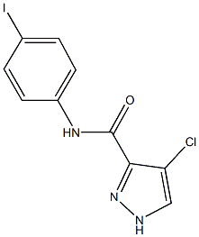 4-chloro-N-(4-iodophenyl)-1H-pyrazole-3-carboxamide Structure