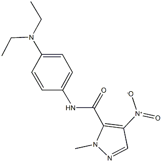 N-[4-(diethylamino)phenyl]-4-nitro-1-methyl-1H-pyrazole-5-carboxamide Structure