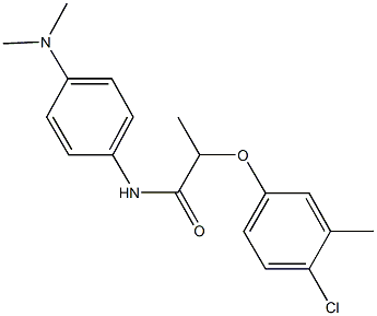 2-(4-chloro-3-methylphenoxy)-N-[4-(dimethylamino)phenyl]propanamide,492428-42-9,结构式