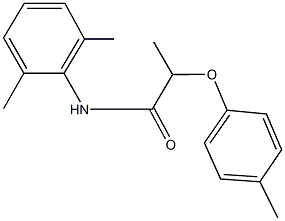 N-(2,6-dimethylphenyl)-2-(4-methylphenoxy)propanamide Structure