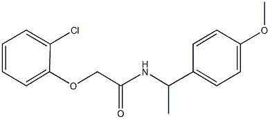 2-(2-chlorophenoxy)-N-[1-(4-methoxyphenyl)ethyl]acetamide Struktur