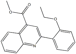 methyl 2-(2-ethoxyphenyl)-4-quinolinecarboxylate Struktur