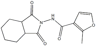 N-(1,3-dioxooctahydro-2H-isoindol-2-yl)-2-methyl-3-furamide 化学構造式