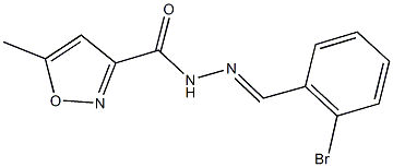 N'-(2-bromobenzylidene)-5-methyl-3-isoxazolecarbohydrazide Structure