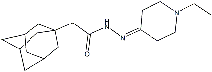 2-(1-adamantyl)-N'-(1-ethyl-4-piperidinylidene)acetohydrazide,492439-68-6,结构式
