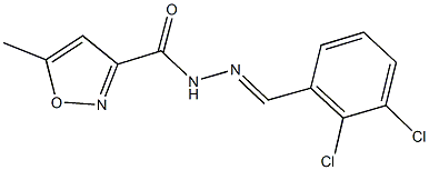 N'-(2,3-dichlorobenzylidene)-5-methyl-3-isoxazolecarbohydrazide Structure