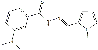 3-(dimethylamino)-N'-[(1-methyl-1H-pyrrol-2-yl)methylene]benzohydrazide|