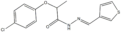 2-(4-chlorophenoxy)-N'-(3-thienylmethylene)propanohydrazide|