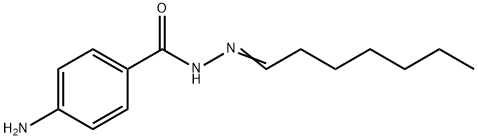 4-amino-N'-heptylidenebenzohydrazide Structure