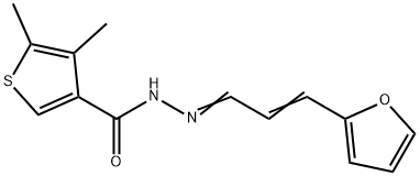 N'-[3-(2-furyl)-2-propenylidene]-4,5-dimethyl-3-thiophenecarbohydrazide Structure