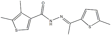 4,5-dimethyl-N'-[1-(5-methyl-2-thienyl)ethylidene]-3-thiophenecarbohydrazide|