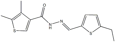 492441-87-9 N'-[(5-ethyl-2-thienyl)methylene]-4,5-dimethyl-3-thiophenecarbohydrazide