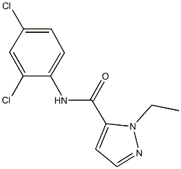 N-(2,4-dichlorophenyl)-1-ethyl-1H-pyrazole-5-carboxamide Structure