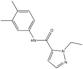 N-(3,4-dimethylphenyl)-1-ethyl-1H-pyrazole-5-carboxamide Structure