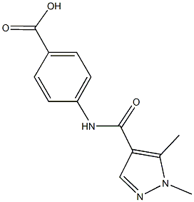 4-{[(1,5-dimethyl-1H-pyrazol-4-yl)carbonyl]amino}benzoic acid|