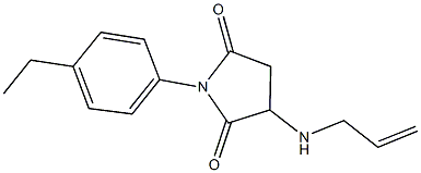 3-(allylamino)-1-(4-ethylphenyl)-2,5-pyrrolidinedione Structure