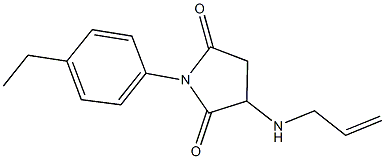 3-(allylamino)-1-(4-ethylphenyl)-2,5-pyrrolidinedione 化学構造式