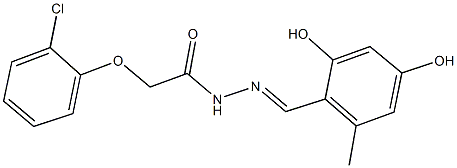 492458-02-3 2-(2-chlorophenoxy)-N'-(2,4-dihydroxy-6-methylbenzylidene)acetohydrazide