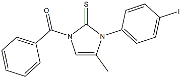 1-benzoyl-3-(4-iodophenyl)-4-methyl-1,3-dihydro-2H-imidazole-2-thione Structure