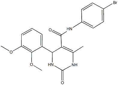 493002-58-7 N-(4-bromophenyl)-4-(2,3-dimethoxyphenyl)-6-methyl-2-oxo-1,2,3,4-tetrahydropyrimidine-5-carboxamide