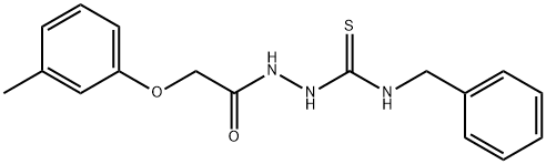 493003-46-6 2-{[(3-methylphenyl)oxy]acetyl}-N-(phenylmethyl)hydrazinecarbothioamide