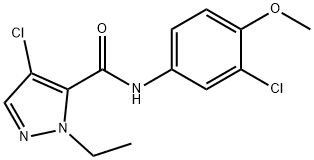 493032-22-7 4-chloro-N-(3-chloro-4-methoxyphenyl)-1-ethyl-1H-pyrazole-5-carboxamide