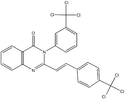 494203-60-0 3-[3-(trichloromethyl)phenyl]-2-{2-[4-(trichloromethyl)phenyl]vinyl}-4(3H)-quinazolinone