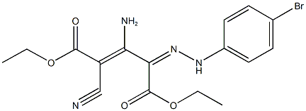 diethyl 3-amino-4-[(4-bromophenyl)hydrazono]-2-cyano-2-pentenedioate|