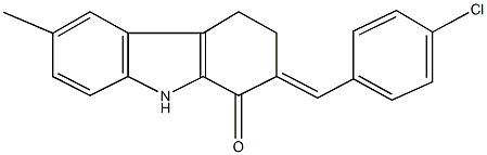 494203-92-8 2-(4-chlorobenzylidene)-6-methyl-2,3,4,9-tetrahydro-1H-carbazol-1-one