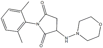 1-(2,6-dimethylphenyl)-3-(4-morpholinylamino)-2,5-pyrrolidinedione|