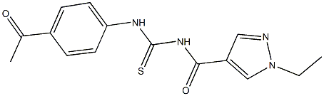 494218-60-9 N-(4-acetylphenyl)-N'-[(1-ethyl-1H-pyrazol-4-yl)carbonyl]thiourea
