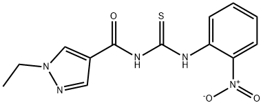 494746-40-6 N-[(1-ethyl-1H-pyrazol-4-yl)carbonyl]-N'-{2-nitrophenyl}thiourea