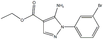 ethyl 5-amino-1-(3-bromophenyl)-1H-pyrazole-4-carboxylate Structure