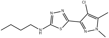 494747-44-3 N-butyl-N-[5-(4-chloro-1,5-dimethyl-1H-pyrazol-3-yl)-1,3,4-thiadiazol-2-yl]amine